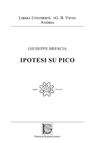 Giuseppe BresciaIPOTESI SU PICO978-88-6674-011-7